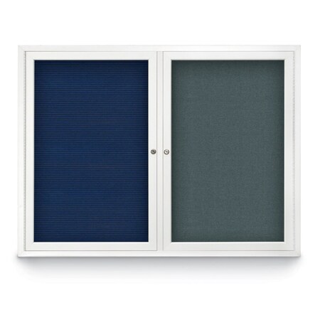 United Visual Products Corkboard, Synthtc Forbo/Brnz, 48" x 36" UV404-BRONZE-FORBO